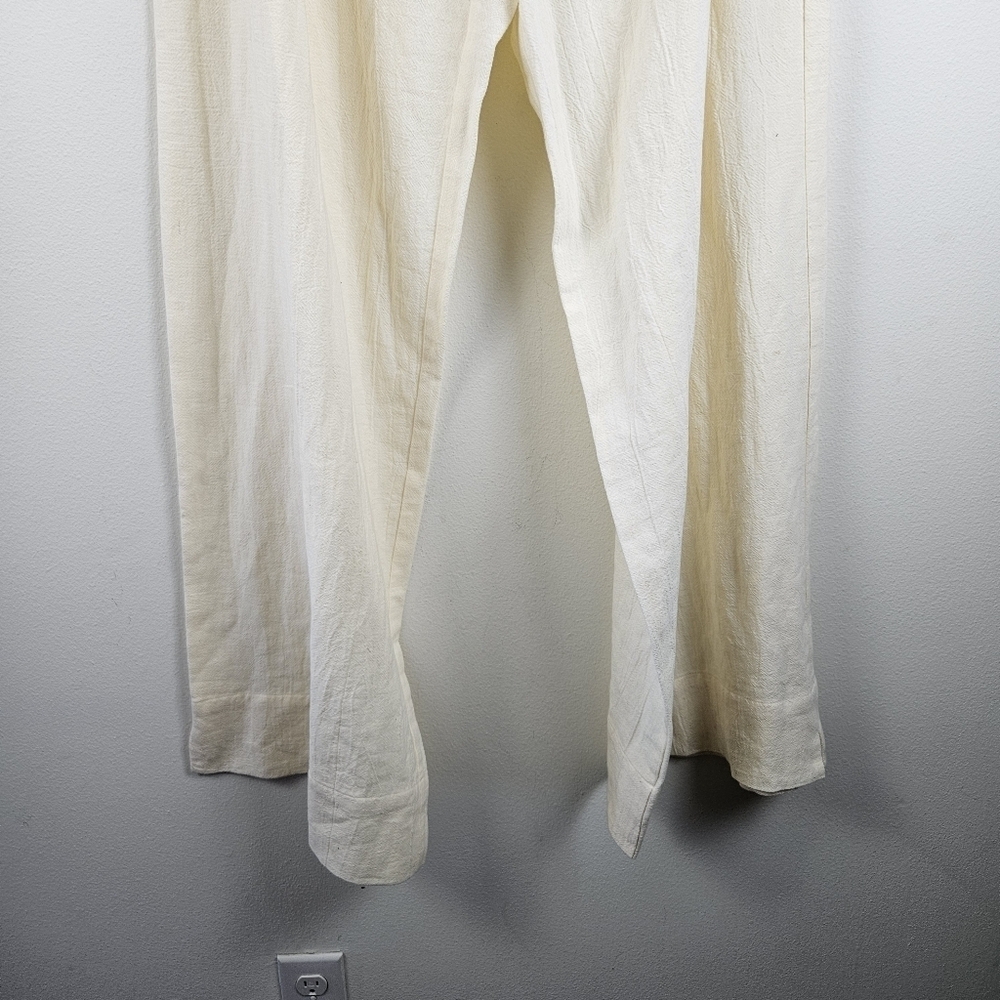 Soft Surroundings Cream Wide Leg Pants - Picture 2 of 5